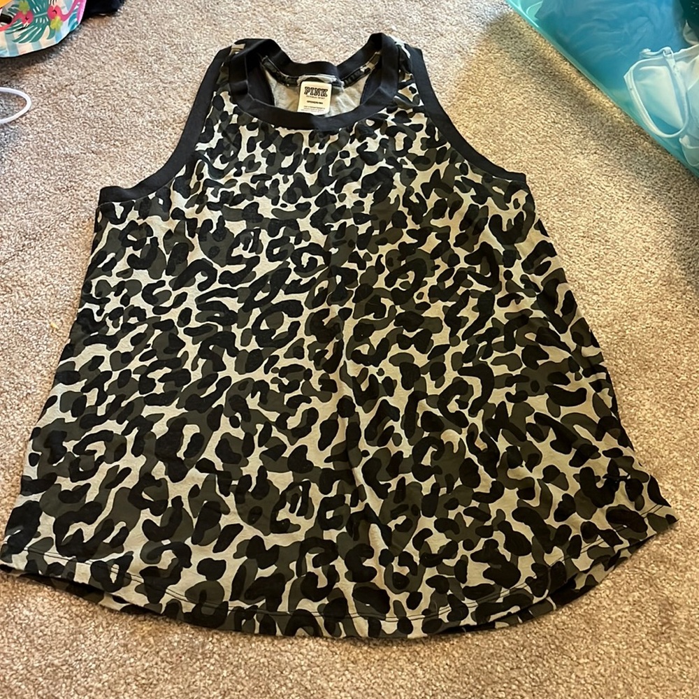 PINK- Camo tank top